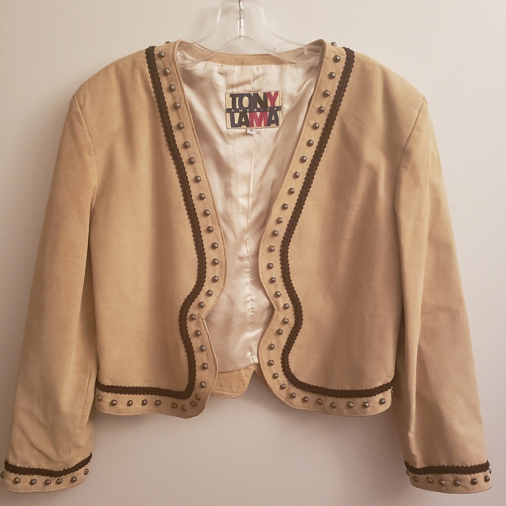 Tony Lama Yellow Suede Jacket